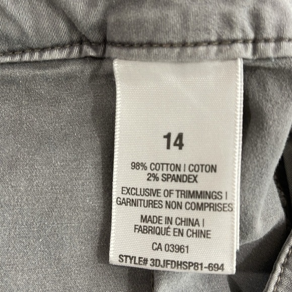 Denver Hayes Sunwashed Casual Shorts Grey Cotton Stretch Size 14 - Picture 8 of 11